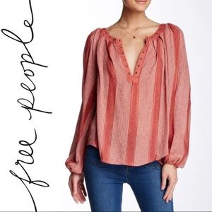 Free People “Against All Odds” Long Sleeve Top